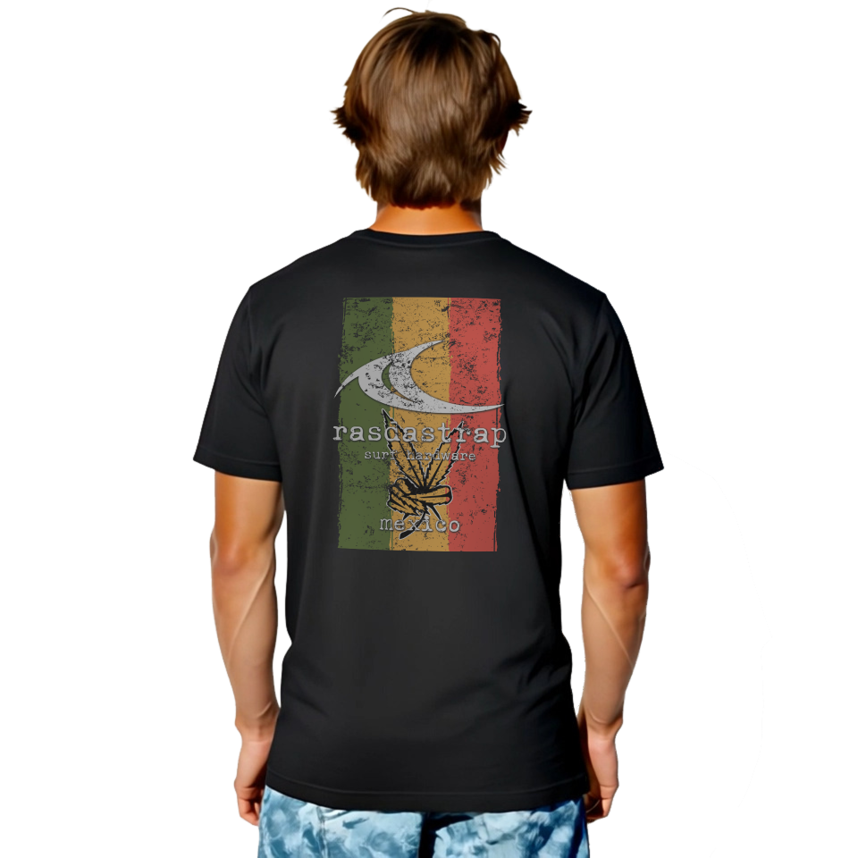 Tri Mex Leaf - T Shirt Black