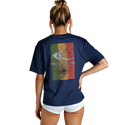 Tri Mex Leaf - T Shirt Cobalt