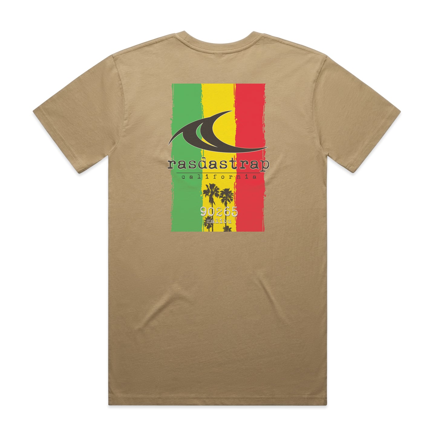 Tri Cali Palm - T Shirt Sand