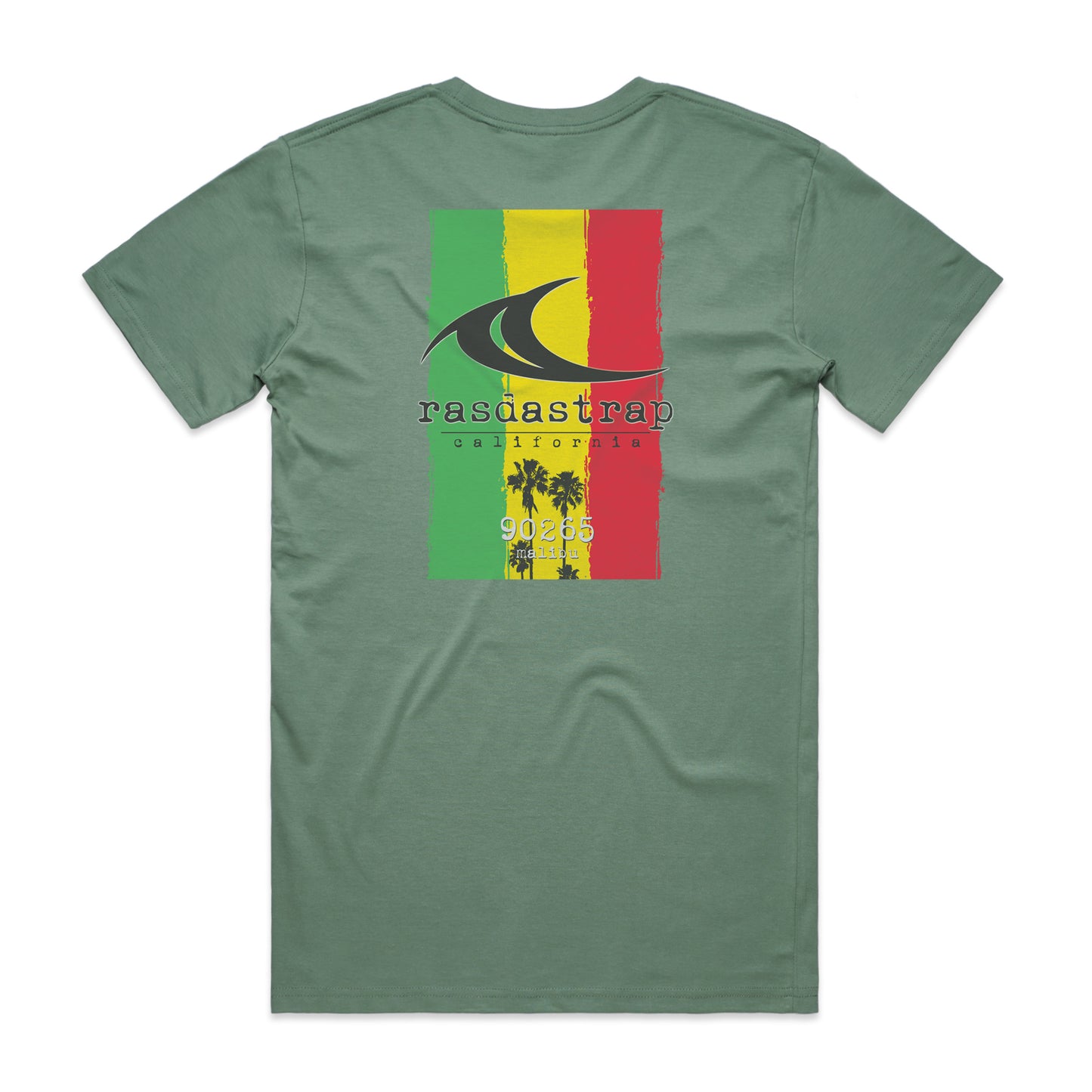Tri Cali Palm - T Shirt Sage