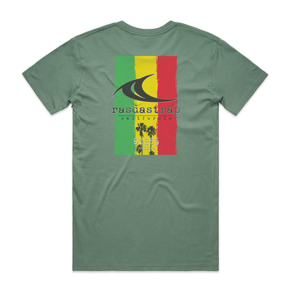 Tri Cali Palm - T Shirt Sage