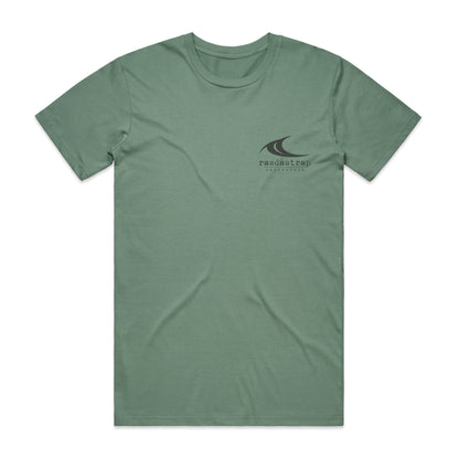 Tri Cali Palm - T Shirt Sage