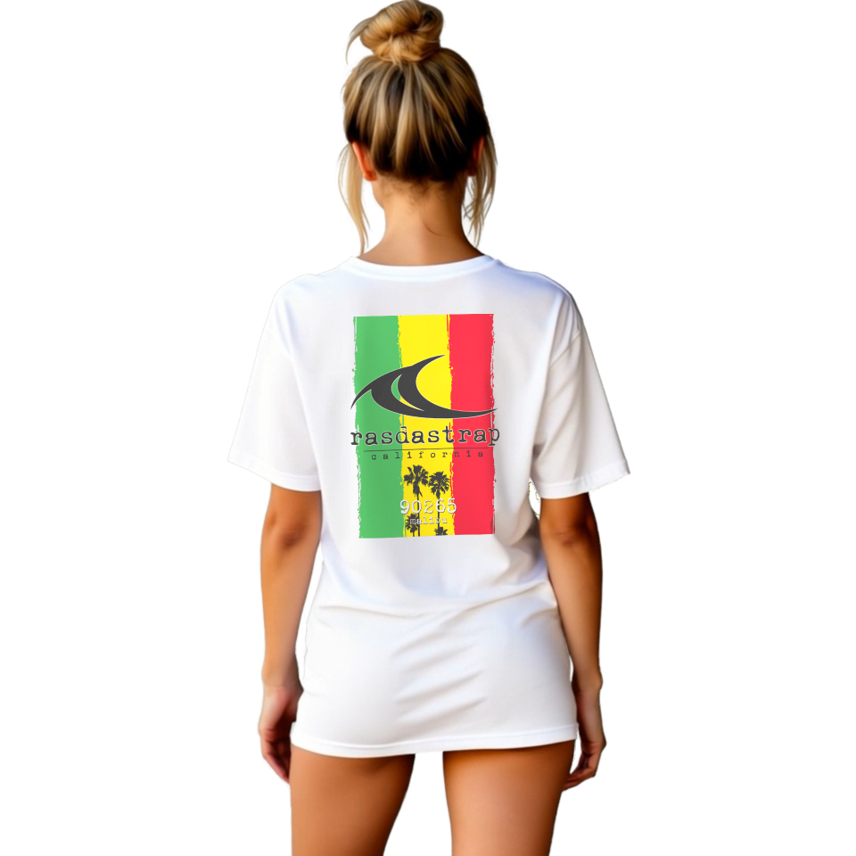 Tri Cali Palm - T Shirt White