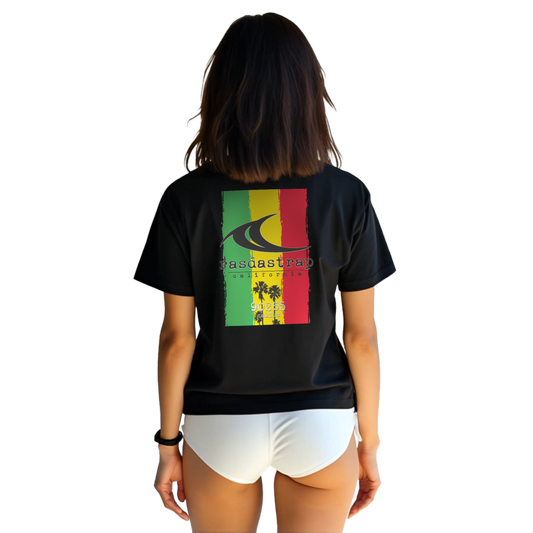 Tri Cali Palm - T Shirt Black