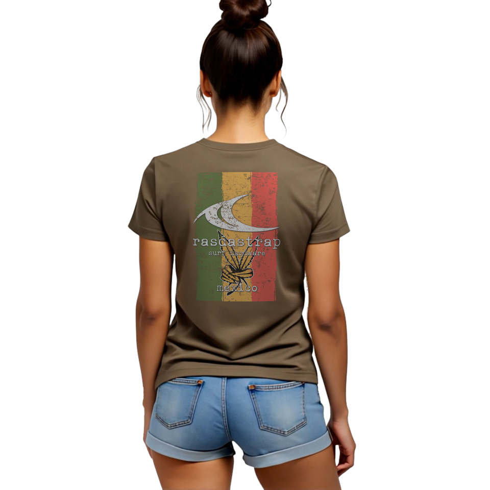 Tri Mex Leaf - T Shirt Walnut